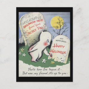 Carte Postale Halloween Éffrayant vintage 7
