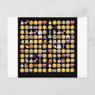 Carte Postale halloween emoji