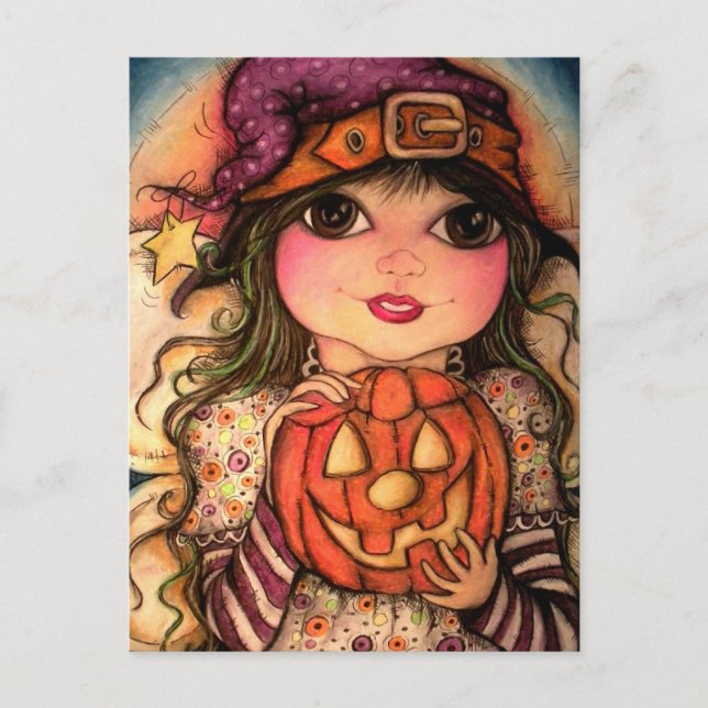 Carte Postale Halloween Fairy Fun (Devant)