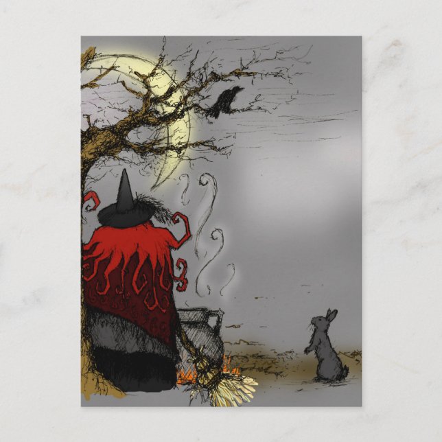 CARTE POSTALE HALLOWEEN FAMILIAIRE (Devant)