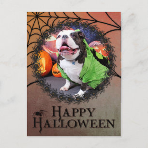 Carte Postale Halloween - Français Bulldog - Spike