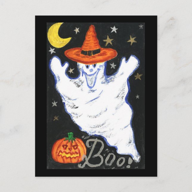 Carte postale Halloween Ghost (Devant)
