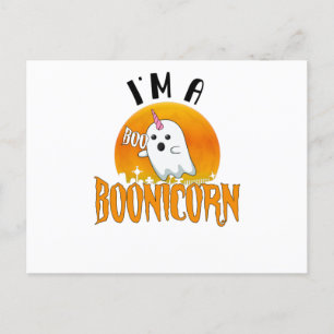 Carte Postale Halloween Ghost Spirit Boonicorn Unicorn