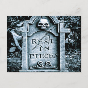 Carte Postale Halloween Gravestone Grave