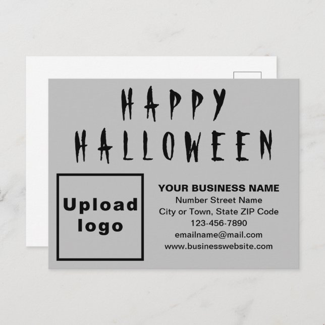 Carte postale Halloween Grey (Devant / Derrière)