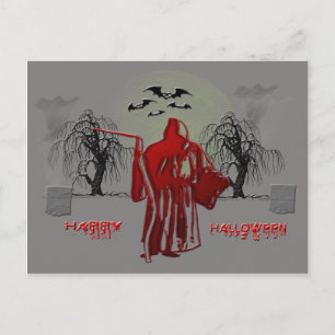 Carte Postale Halloween Grim Reaper