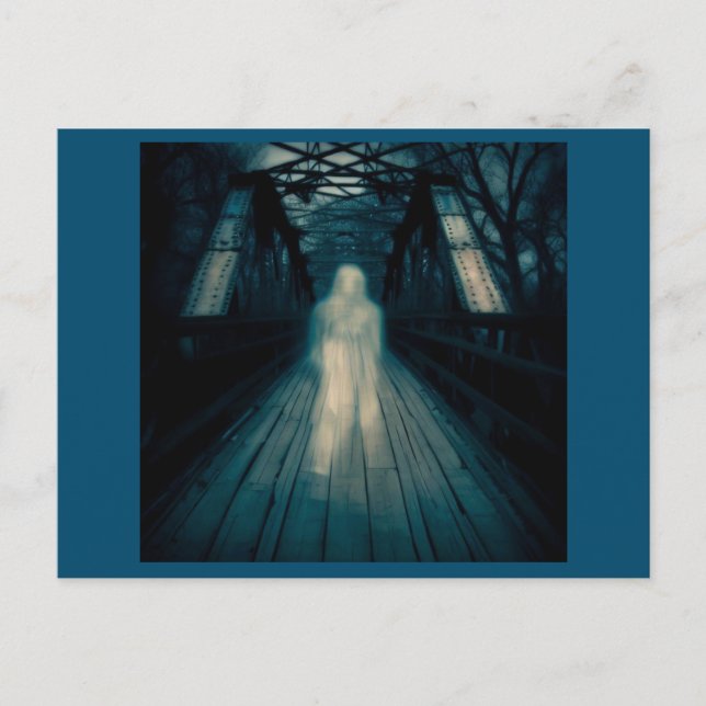 Carte Postale Halloween - Haunted Bridge 1 (Devant)
