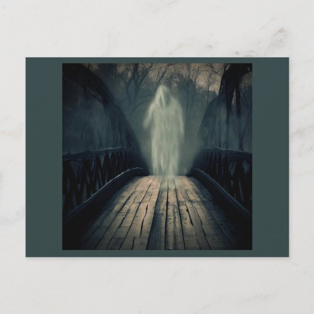 Carte Postale Halloween - Haunted Bridge 2 (Devant)