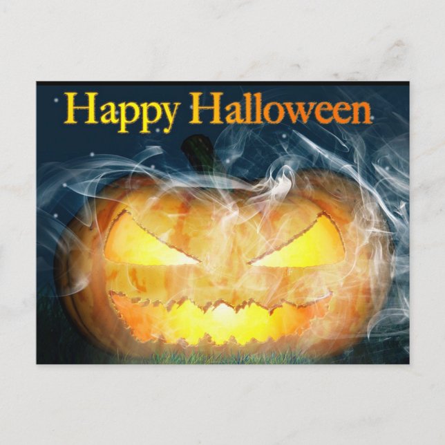 Carte Postale Halloween Jack-0 lanterne (Devant)