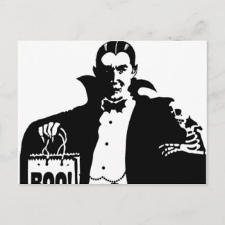 Carte Postale Halloween joyeuse de Dracula