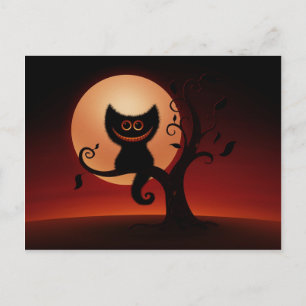 Carte Postale Halloween Kitten