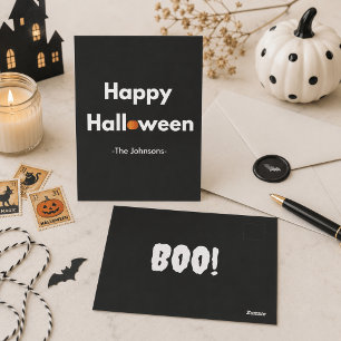 Carte Postale Halloween minimaliste moderne – Personnalisé