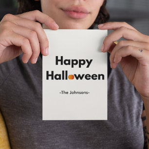 Carte Postale Halloween minimaliste moderne - Personnalisé