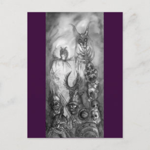 Carte Postale HALLOWEEN MONSTERS / ORK WAR Imaginaire