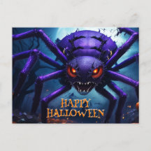 Carte postale Halloween Monstre Araignée