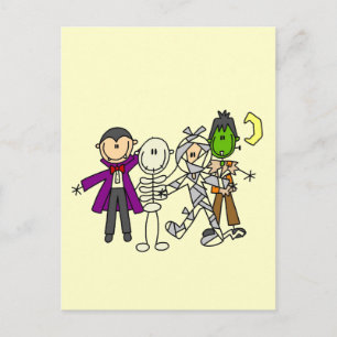 Carte Postale Halloween monstres t-shirts et cadeaux