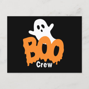 Carte Postale Halloween personnalisé de Boo Crew