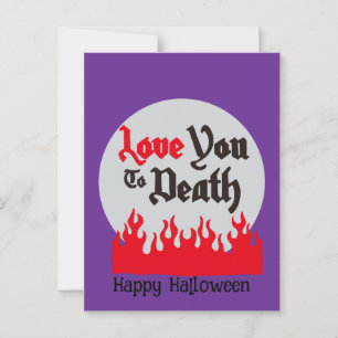 Carte Postale Halloween Personnalisé Whimsical Funny moderne vio