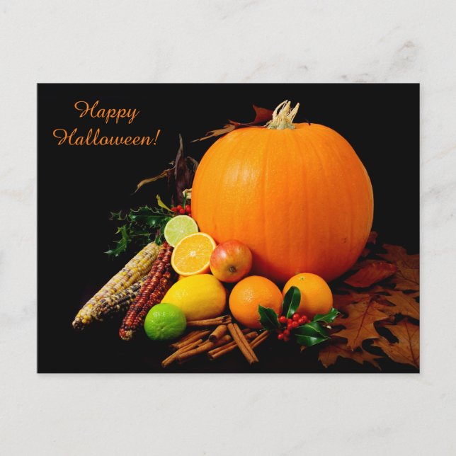 Carte postale Halloween personnalisée (Devant)