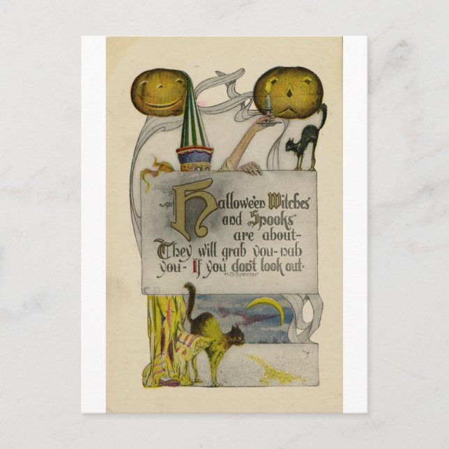 Carte Postale Halloween Postcard (Devant)