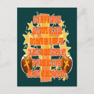 Carte Postale Halloween pour les chrétiens (Poème)