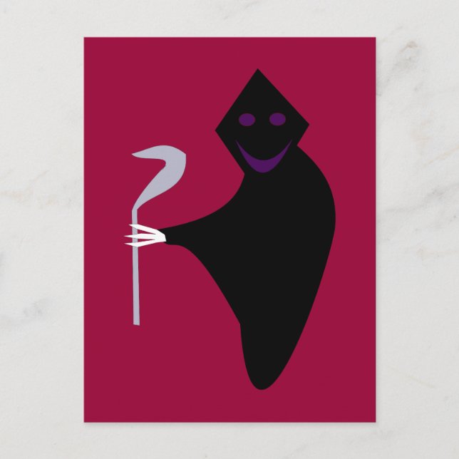 Carte postale Halloween Reaper Grim (Devant)