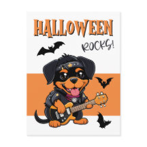 Halloween Rocks Rottweiler Dessin Jouer de la guit