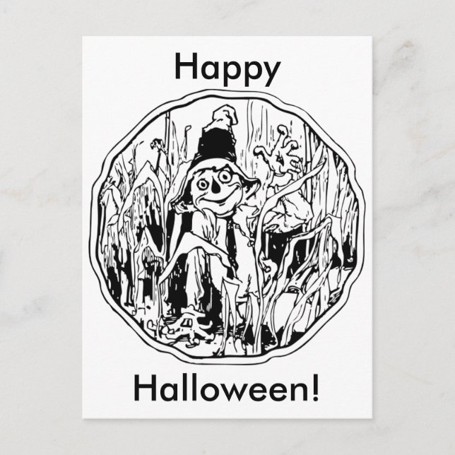 Carte postale Halloween Scarecrow (Devant)