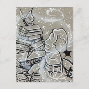 Carte postale Halloween sorcière