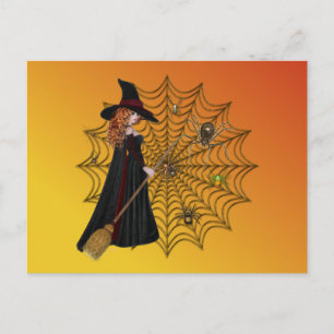 Carte Postale Halloween sorcières mer