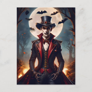 Carte Postale Halloween Steampunk Vampire Zombie