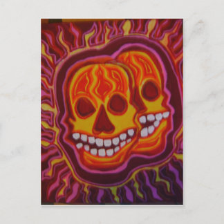 Carte Postale Halloween Super Skuls