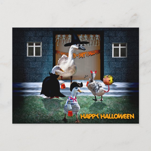 Carte Postale Halloween Trick ou Traite Time! (Devant)