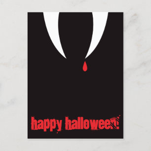 Carte postale Halloween Vampire Kiss