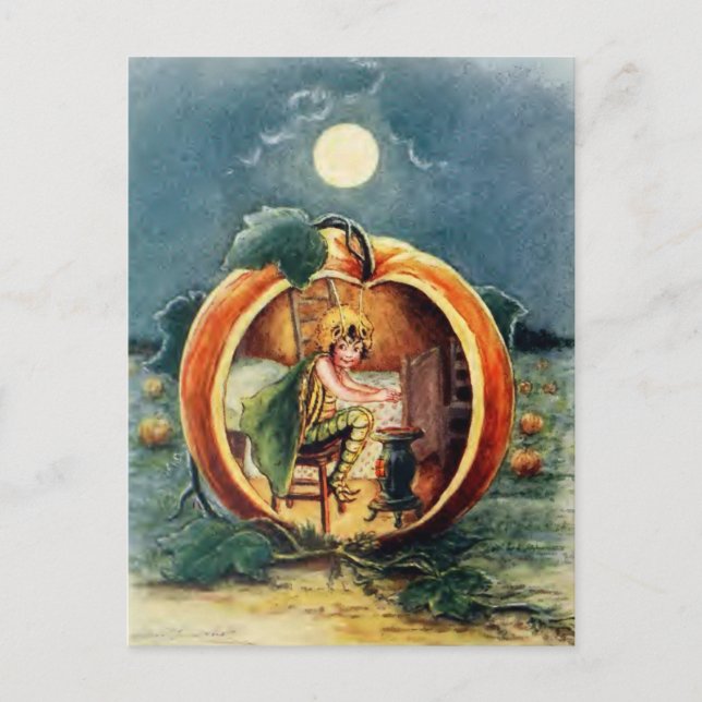 Carte postale Halloween vintage (Devant)
