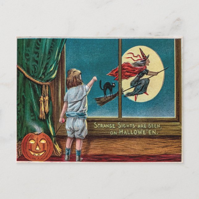 Carte Postale Halloween vintage (Devant)