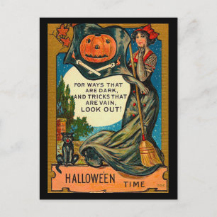 Carte Postale Halloween vintage