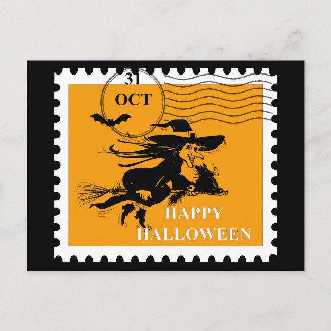 Carte postale Halloween vintage (Devant)