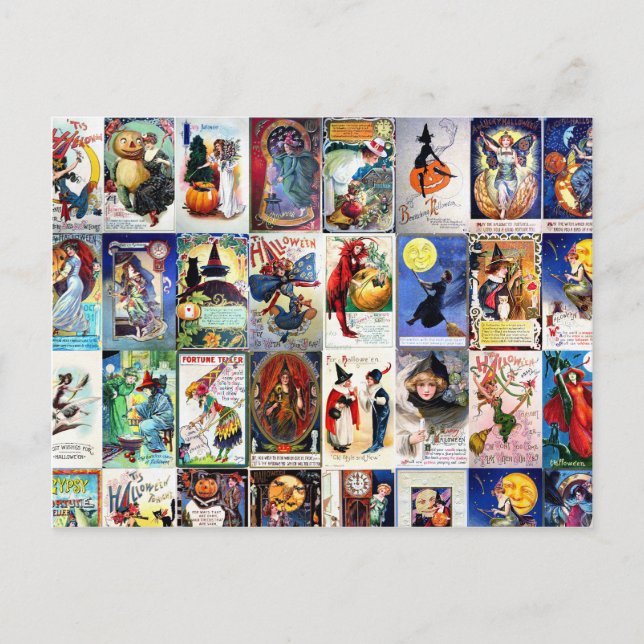 Carte Postale Halloween vintage (Devant)