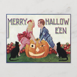 Carte postale Halloween vintage