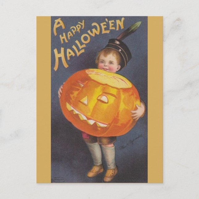 Carte postale Halloween vintage (Devant)