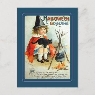 Carte Postale Halloween vintage