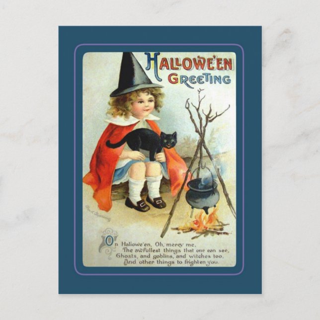 Carte Postale Halloween vintage (Devant)