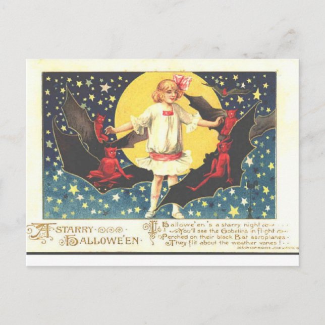 Carte Postale Halloween vintage (Devant)