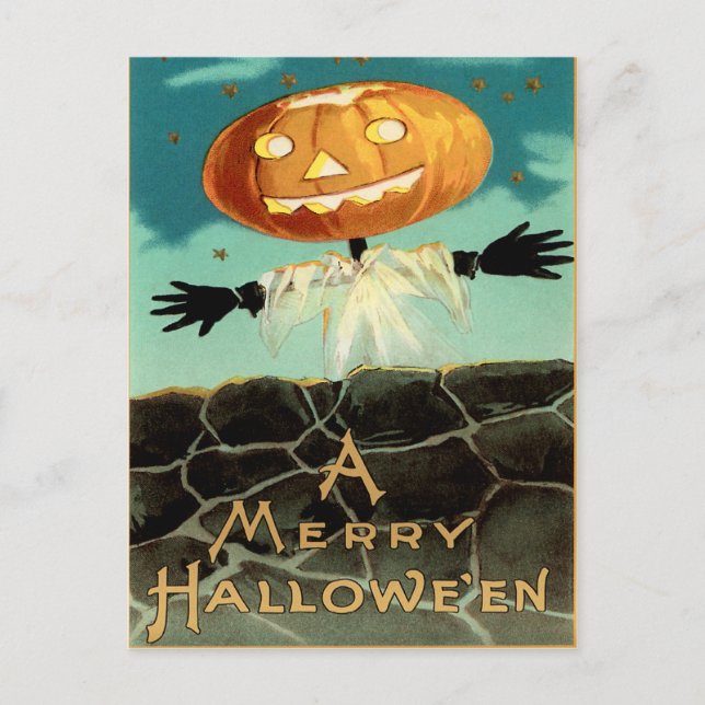 Carte postale Halloween vintage (Devant)