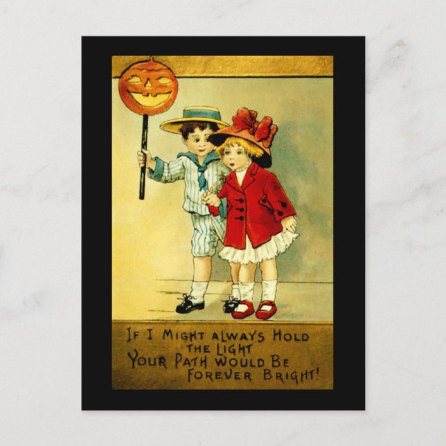 Carte postale Halloween vintage (Devant)