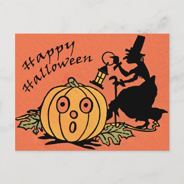 Carte postale Halloween vintage (Devant)