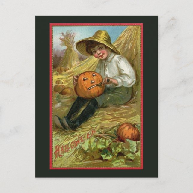 Carte postale Halloween vintage (Devant)