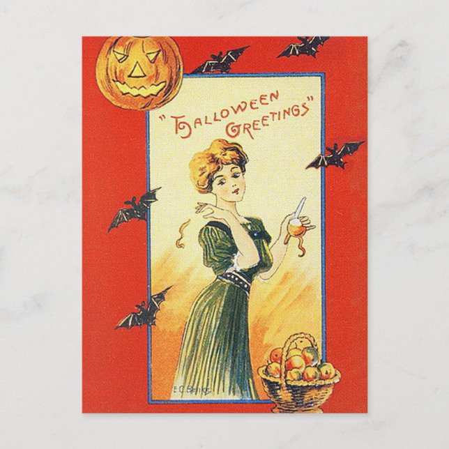 Carte postale Halloween vintage (Devant)