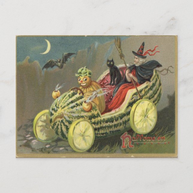 Carte Postale Halloween vintage (Devant)